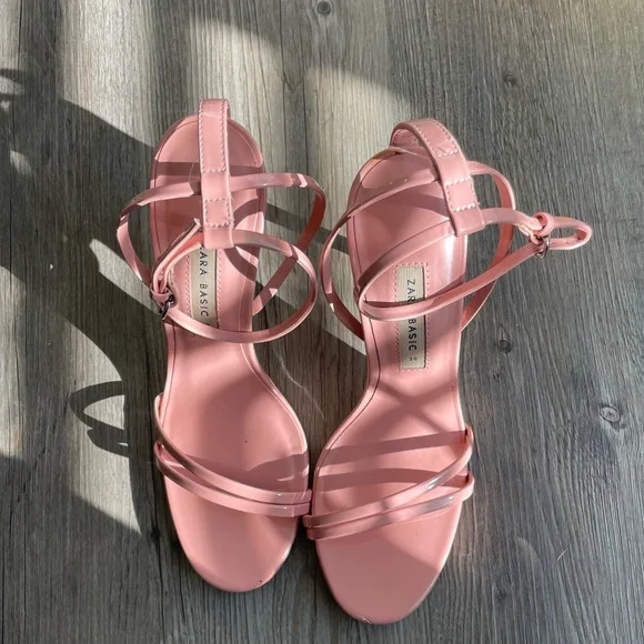 ZARA Coral Strappy Heels - Picture 11 of 13